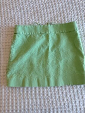J. Crew Light Green Knit Mini Skirt